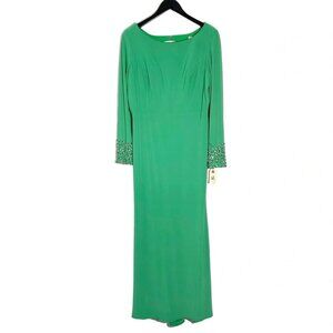 Nika Niki Kapoor Green Maxi Dress Gown Size 12